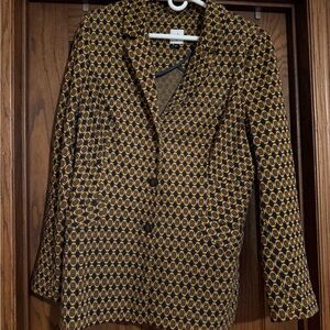 Stylish Black and Gold Women's Blazer